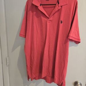 Us Polo Assn Men's Red Polo Shirt